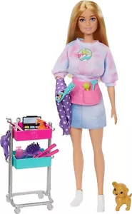 Barbie Stylistenpuppe "Malibu" & 14 Zubehörteile Spielset - Bild 1 von 5