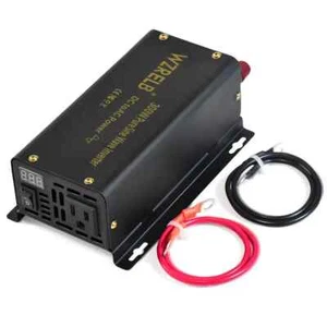 300W Pure Sine Wave Inverter 24V to 110V 120V Power Converter Truck Camp Solar - Picture 1 of 7