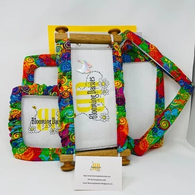 Rainbow Primary Colors Grime Guards - Q-Snap Frame-Cross Stitch/Needlecraft - Image 1 of 4