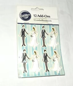 Wilton 12 complementos adornos de novia y novio NUEVO sellado de fábrica - Imagen 1 de 3