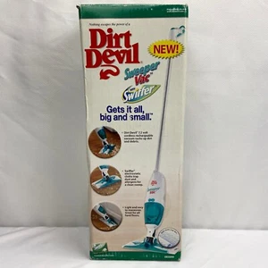 Vtg Dirt Devil Sweeper Vac With Swiffer R083000 Rare New Open Box 2003 - Picture 1 of 8