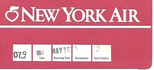 Chaqueta Ticket - New York Air - Roja - c1983 (J2026) - Imagen 1 de 1