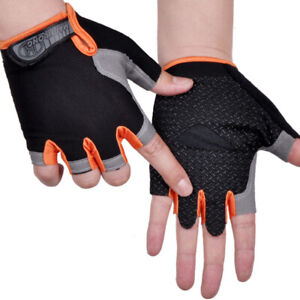 Cycling Anti-slip Anti-sweat Half Finger Gloves Breathable Anti-shock Gloves