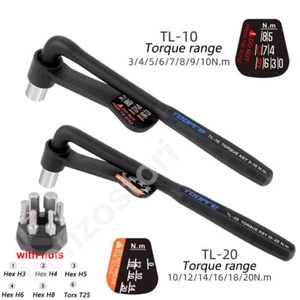 Bicycle Bike Torque Wrench 3Nm-10Nm/10Nm-20Nm with Allen Key Tool Socket Set - Picture 1 of 13