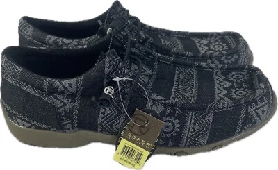 ROPER Women's Liza Canvas Southwest Slip On Shoes Casual Moccasin Size 9.5 - Image 1 of 4