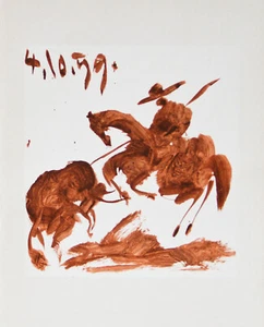 Picasso "Picador" Offset Lithograph Toros y Toreros 1961, Original, Matted - Picture 1 of 2