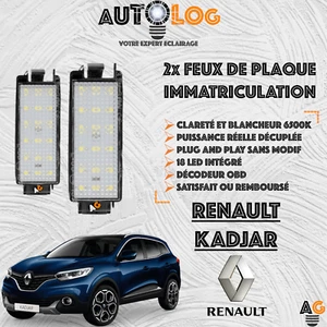 ✳️ 2x LED Kennzeichenbeleuchtung RENAULT KADJAR ✳️Anti Error OBD✳️ - Bild 1 von 9