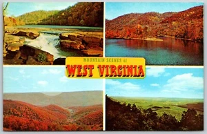 Postal Escenas de Montaña de Virginia Occidental WV Multiview - Imagen 1 de 2
