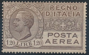 1926-20 ITALIA POSTA AEREA LIRE 1,20 N. 5 MNH CAT €. 70,00 -112 - Foto 1 di 1