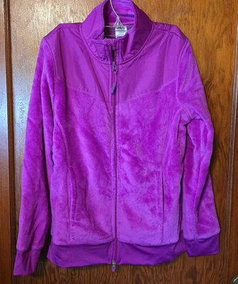 Athletic Works Fleece Jacket Full Zip Athletic Size Small 4-6 Orchid New Purple - Image 1 of 4