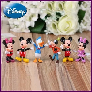 6 Teile/Set Disney Mickey Mouse Action Figuren Minnie Donald Duck PVC Kuchen - Bild 1 von 24