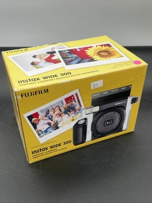 Fujifilm Instax Wide 300 Instant Film Camera Black Silver Brand New In Box  - Image 1 of 4