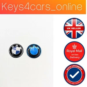 2 X LLAVERO MANDO A DISTANCIA BMW 11mm LOGO EMBLEMA INSIGNIAS PEGATINA - Imagen 1 de 1