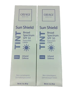 Obagi Sun Sheild Broad Spectrum SPF 50 Cool Tint 3oz/ 85 g[2-Pack]New* AUTH 2028 - Picture 1 of 6