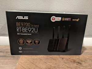 Asus RT-BE92U BE9700 Tri-Band WiFi 7 AiMesh Router +Asus Warranty Thru 4/14/28 - Picture 1 of 9