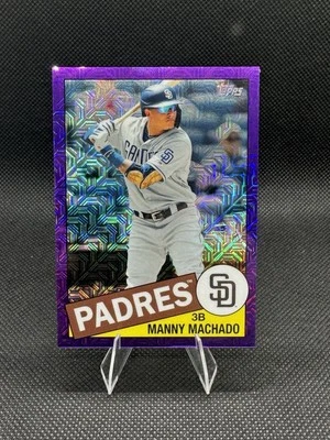 2020 Topps Silver Pack Mojo - MANNY MACHADO Purple Refractor 30/75 MINT #85C-32 - Image 1 of 3