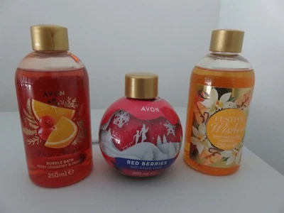 3 x Schaumbad - á 250 ml - Avon - Weihnachtsmotive / Wichtelgeschenke - OVP - Bild 1 von 4