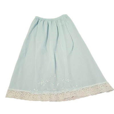 Falda sin cordones vintage años 60 coqueta femenina para mujer XS lencería de encaje azul bebé  Foto 1 de 3