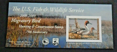 2008 US Stamp Scott #RW75b - $15 - Duck Hunting Stamp Souv. Sheet - MNH/OG/VF   - Image 1 of 2
