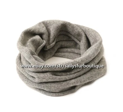 Sallys Boutique 100% Cachemira Mongola Bufanda Cuello Calentador Snood 6 Colores Foto 1 de 4