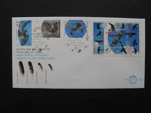 NETHERLANDS, cover FDC 1995, birds falcon red kite honey buzzard hen harrier - Picture 1 of 1