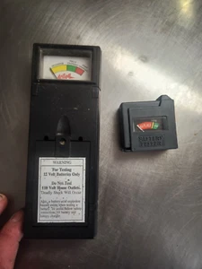 Vintage Lot of 2 Old Battery tester Units Machines Untested Action - Picture 1 of 12
