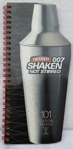 1997 Smirnoff Vodka James Bond 007 101 Cocktail Recipes-Tomorrow Never Dies - Picture 1 of 5