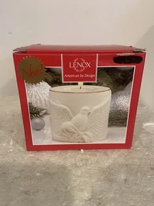 Lenox Candle Holder Holiday White Dove “Radiant Light” Votive Tea Light NIB RARE - Picture 1 of 24