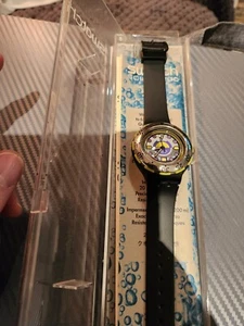 VINTAGE BOXED MENS SWATCH SCUBA 200 ''BOMBOLA" AG1992 QUARTZ WATCH. NEW🔋/STRAP. - Picture 1 of 17