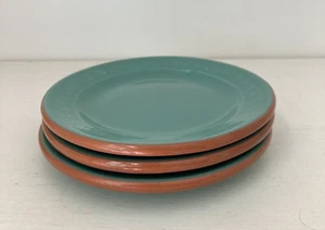 "3 platos de postre lateral de terracota turquesa Bobby Flay 5 7/8""" - Imagen 1 de 9