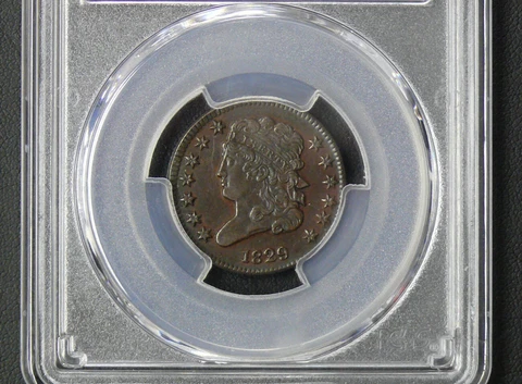 1829 AU DETAILS PCGS GRADED Classic Head Half Cent Piece - See Pictures Cover
