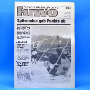 DDR FuWo 8 1986 Magdeburg-Lok 1:0 Aue-Dresden 1:1 Union-BFC 1:1 Länderspiel A - Bild 1 von 1