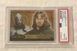 2006 Topps Lord of the Rings Evolution #8A Gold Faramir PSA 10 Gem Mint Pop 1!