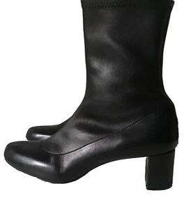 Botas al tobillo CHLOE Mantequilla Suave Negro Elastizadas Cuero Becerro Talla 38 EE. UU. 8 - Imagen 1 de 9