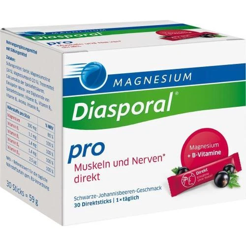 PROTINA PHARMAZEUTISCHE GMBH MAGNESIUM DIASPORAL pro Muskeln + Nerven direkt 30 Sticks PZN: 18160135