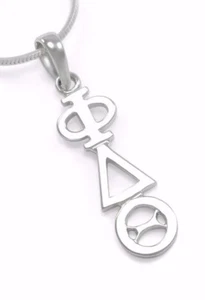 Phi Delta Theta Fraternity sterling silver lavaliere pendant, NEW!*** - Picture 1 of 2