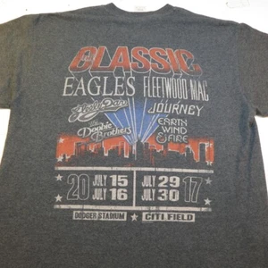 2017 CLASSIC EAGLES FLEETWOOD MAC JOURNEY STEELY DAN 2017 CONCERT T SHIRT Sz M - Picture 1 of 3