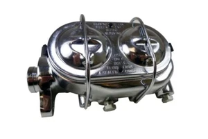 Chrome Aluminum GM 1-1/8" Master Cylinder Corvette Camaro Disc-Disc/Drum HotRod - Bild 1 von 2