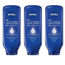 NIVEA nourishing in Shower body lotion enriched with almond oil 13.5oz (3 Pack)