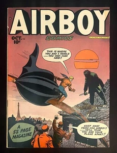 Airboy Comics Vol. 5 #9 1948 The Heap copia muy bonita con Tear Hillman Pub. - Imagen 1 de 15