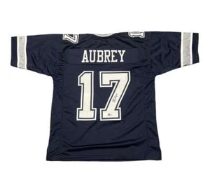 Brandon Aubrey Signed Dallas Cowboys Custom Jersey Beckett Witness BAS COA - Picture 1 of 3