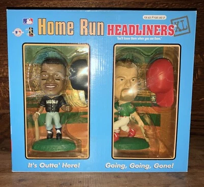 Ken Griffey Jr. Mark MCGwire MLB VINTAGE 1998 HOME RUN HEADLINERS  XL - Image 1 of 4