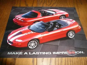 2002 Chevrolet Camaro 35° anniversario scheda informativa vendite brochure - doppio lato - Foto 1 di 2