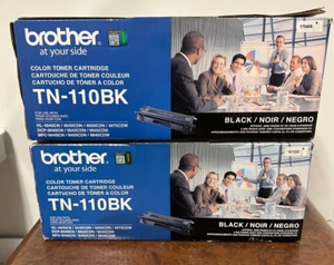 Genuine Brother TN-110BK Black Toner Cartridge - NEW SEALED - Picture 1 of 7