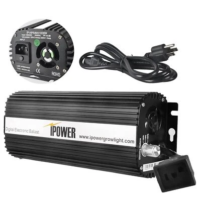 1000W Ballast for Hydroponic HPS MH Grow Light System Digital Dimmable - Image 1 of 4