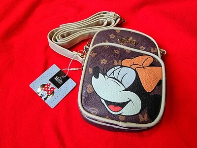 Disney Minnie Mouse Small - gold Crossbody Bag - Faux leather Perfect For Travel