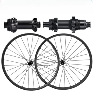 29inch Carbon Wheelset for MTB Bicycle Tubeless 28mm Width 23mm Depth Wheels - Picture 1 of 25