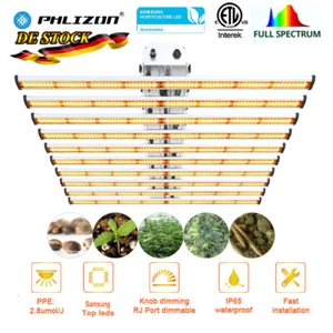 Lámpara de espectro completo 800W SamsungLED Grow Light Bar 6x6 pies para invernadero comercial - Imagen 1 de 8