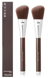 2 x Becca Angled Highlighting Blush Brush New in Box 2 PACK LOT! - Picture 1 of 6