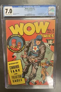 Wow Comics #6 Fawcett Publikationen 7/42 CGC Klasse 7 Dave B. & Phil B. Kunst - Bild 1 von 6